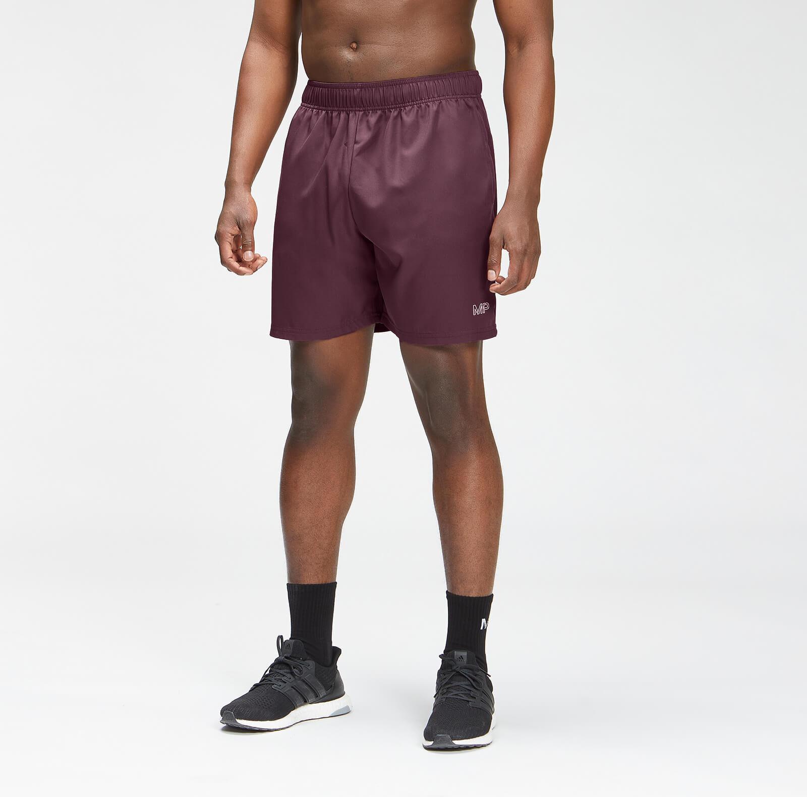 MP Men's Repeat Mark Graphic Training Shorts   Port   MP - L