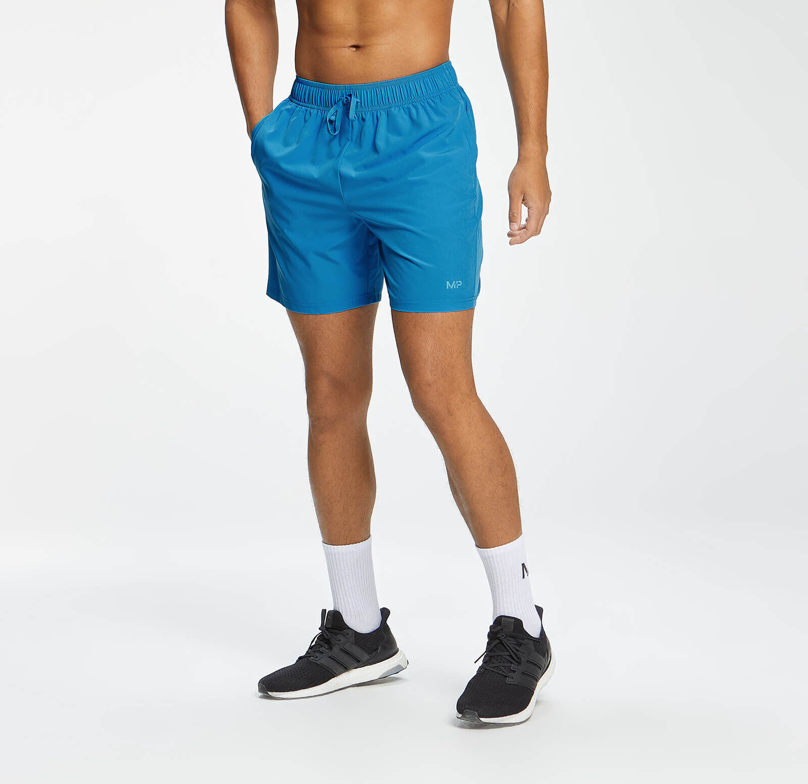 MP Men's Graffiti Graphic Training Shorts - Bright Blue - XS