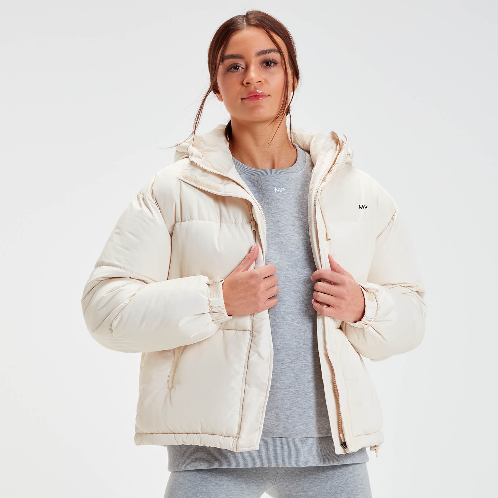 MP Women's Outerwear Puffer Jacket - Ecru  - M