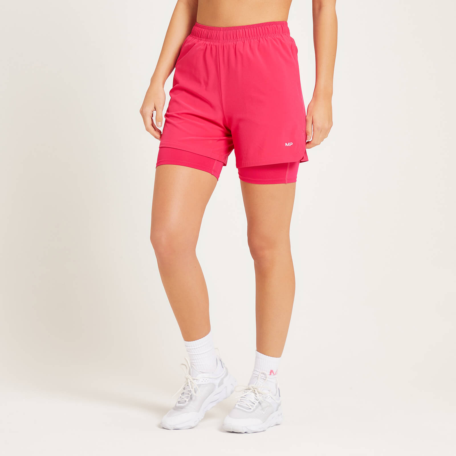 MP Women's Training 2-IN-1 Shorts - Magenta  - L