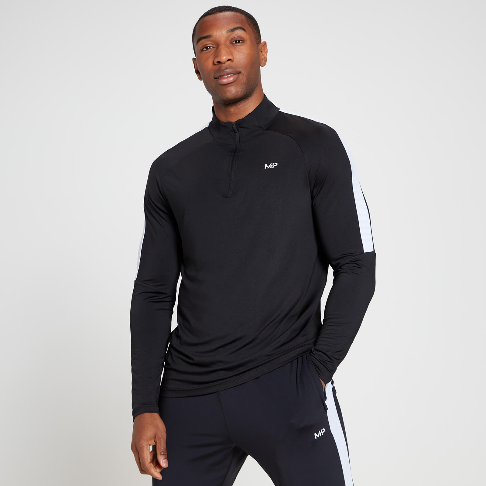 MP Men's Tempo 1/4 Zip Top - Black - XS