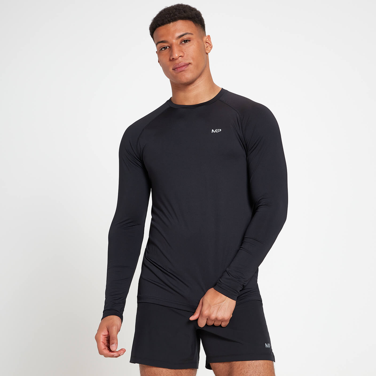 MP Men's Velocity Long Sleeve Top - Black - XS