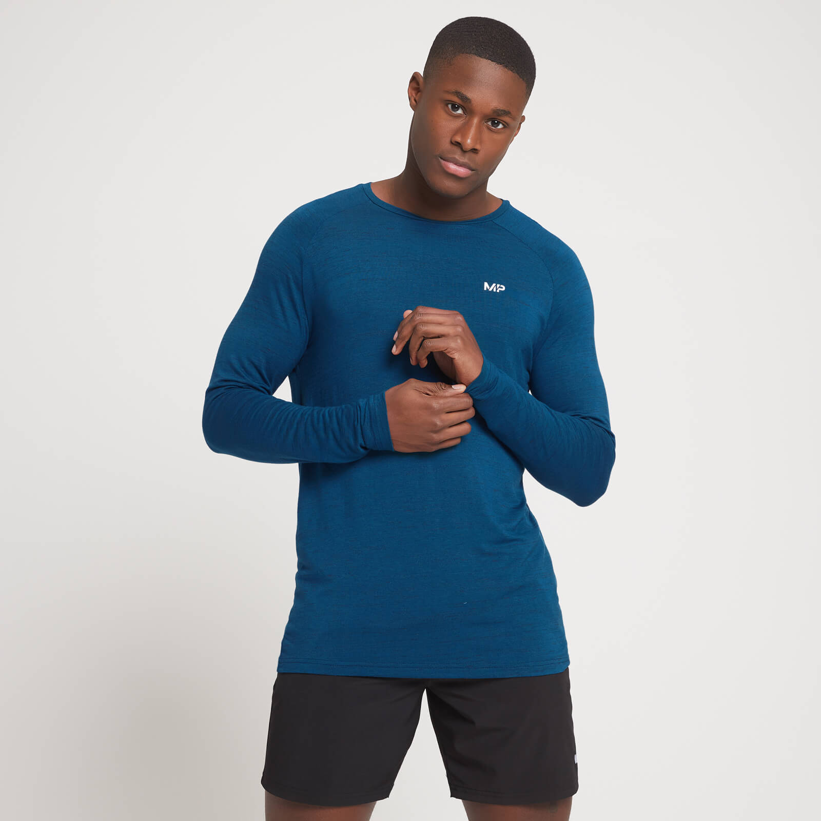 MP Men's Performance Long Sleeve Top - Poseidon Marl - L