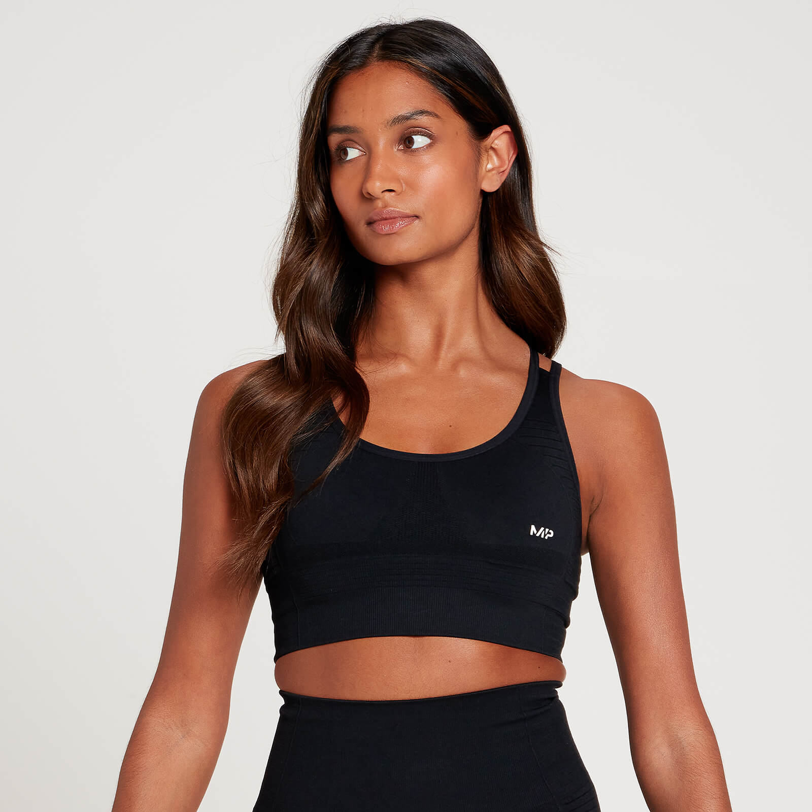 MP Women's Tempo Seamless Sports Bra - Black  - S