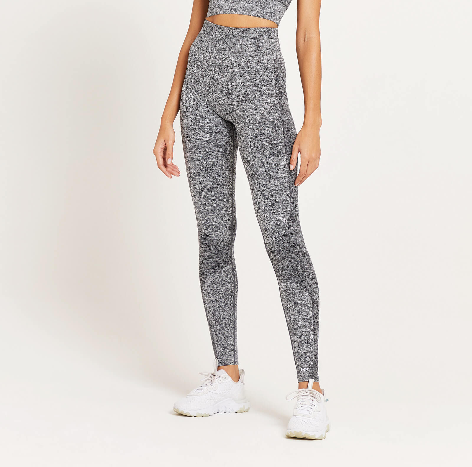 MP Women's Curve High Waisted Leggings - Grey Marl  - XXS