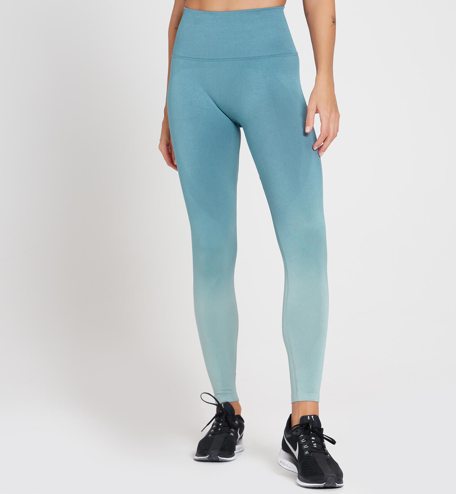 MP Women's Velocity Ultra Seamless Leggings - Stone Blue  - XS