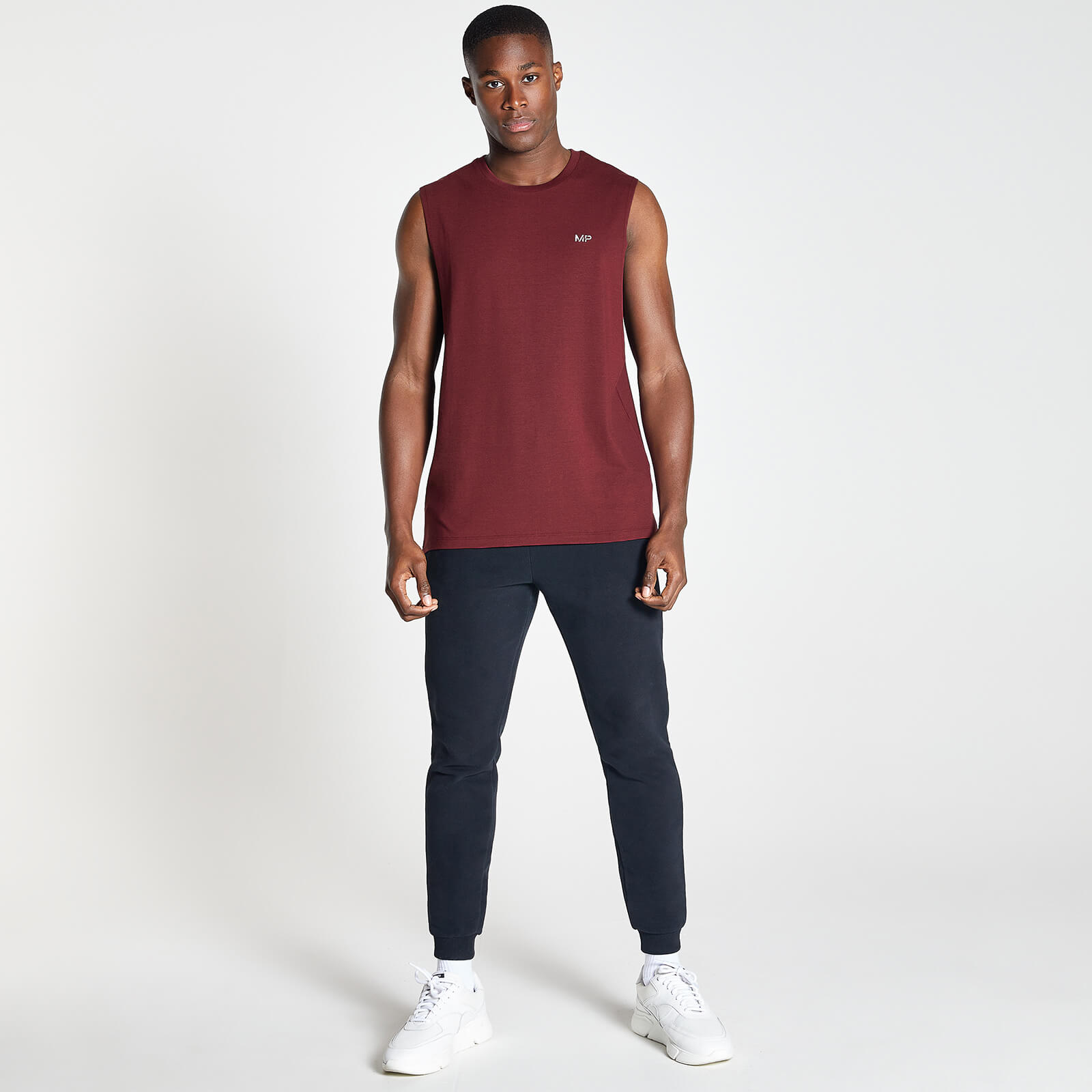 MP Men's Drirelease Drop Armhole Tank Top - Merlot - XXS