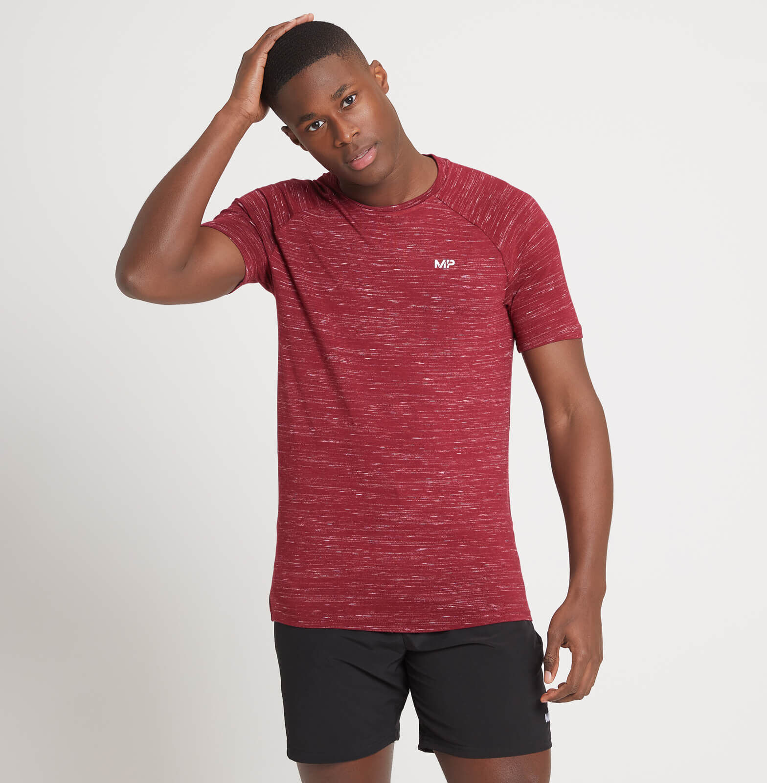 MP Men's Performance Short Sleeve T-Shirt - Cherry Marl - XXXL