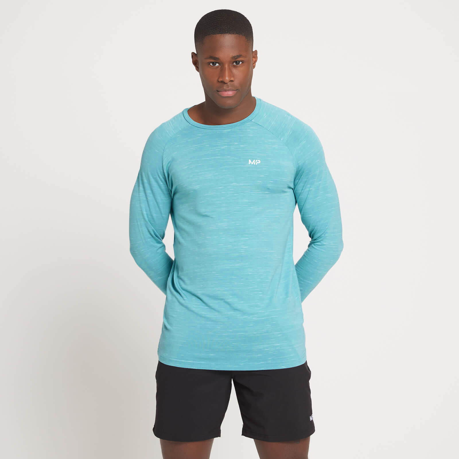 MP Men's Performance Long Sleeve Top - Smoke Green Marl - XXL