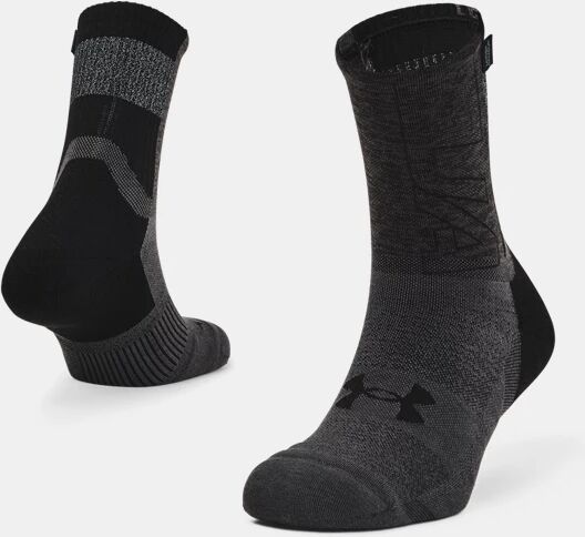 Under Armour Unisex UA ArmourDry™ Run Crew Socks Black Size: (MD)