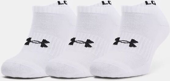 Under Armour Unisex UA Core No Show 3-Pack Socks White Size: (XL)