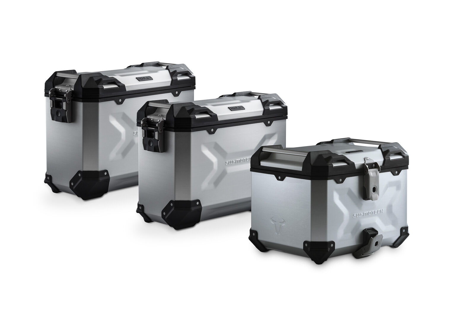 Sw-Motech Adventure Set Luggage - Silver. Bmw R 1200 Gs Lc (12-)/ R 1250 Gs (18-).  - Grey Silver
