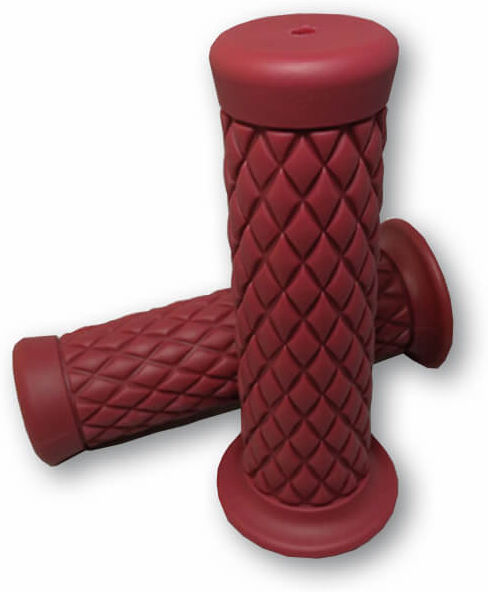 Paaschburg & Wunderlich GmbH Custom Diamond Style Grips 1 Inch Dark Red Pair  - Red