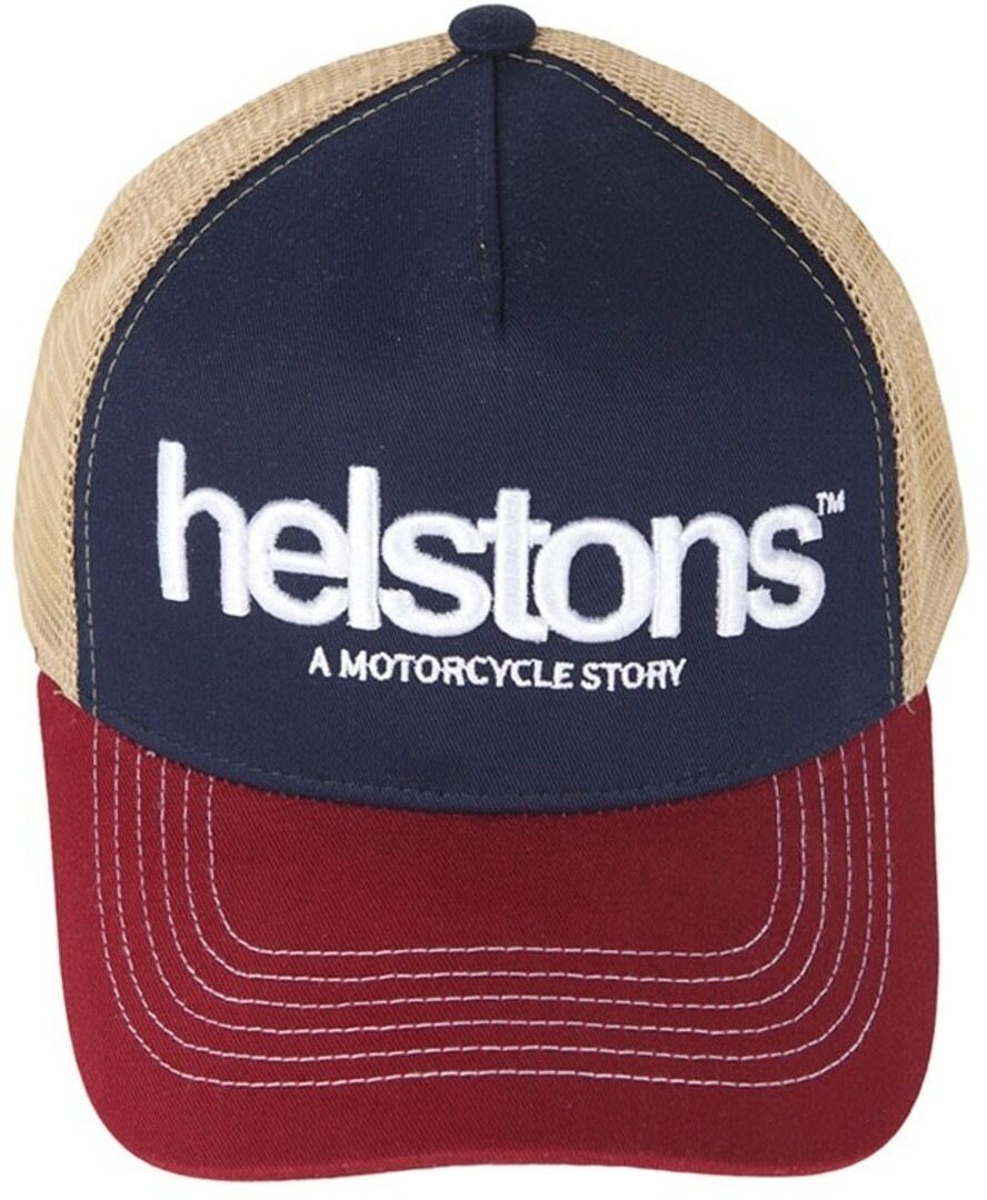 Helstons Logo Cap  - Red Blue