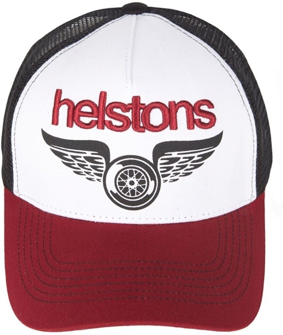 Helstons Wings Cap  - White Red