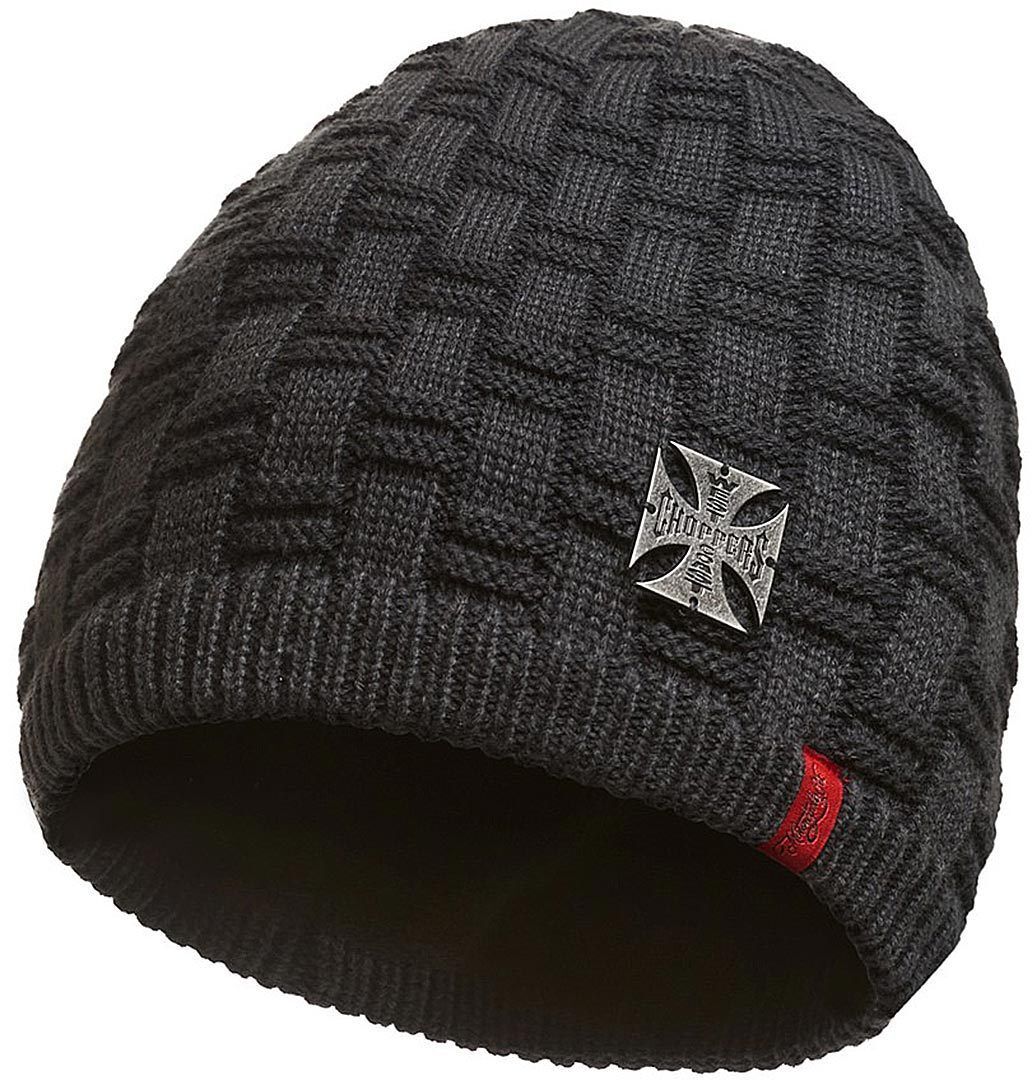 West Coast Choppers Metal Patch Beanie  - Grey