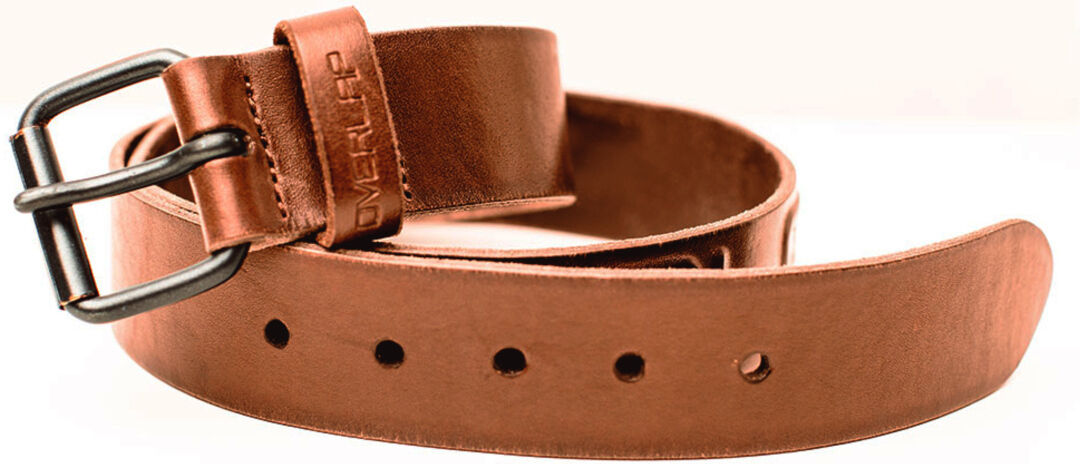 Overlap Jim Leather Belt  - Brown