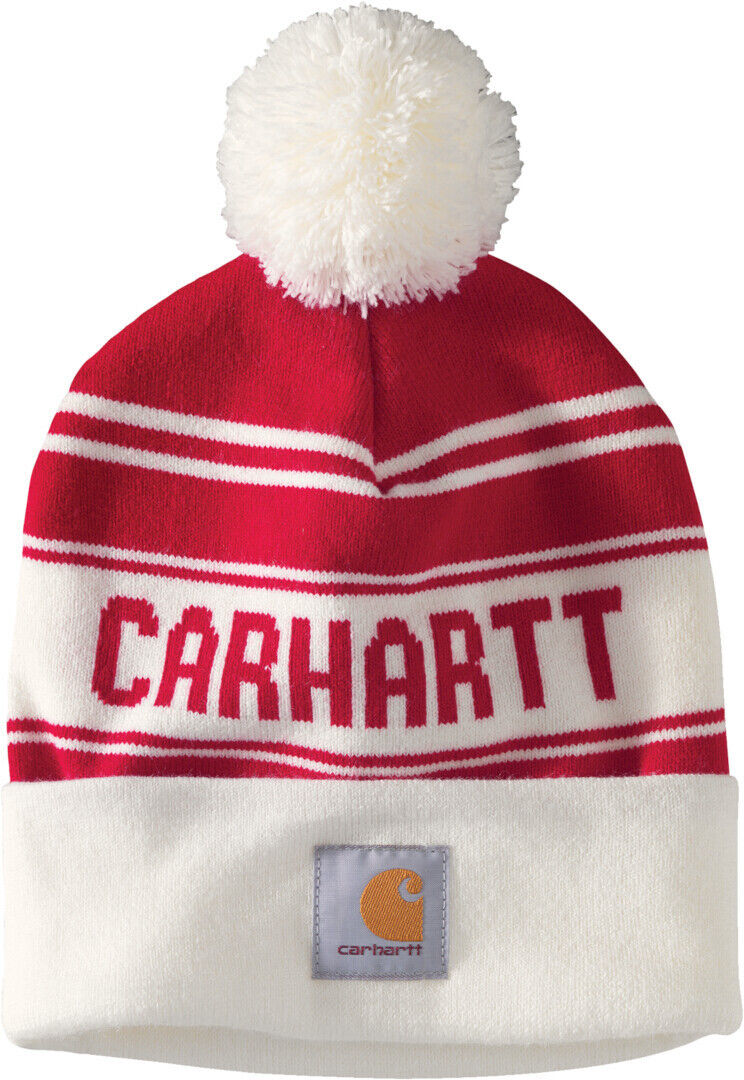 Carhartt Knit Cuffed Logo Hat  - Red