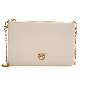 Pinko Pochette in pelle Flat Bianco Donna UNI