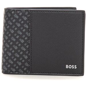 Boss Portafoglio in pelle ZAIR-S-TRIFOLD Nero Uomo UNI