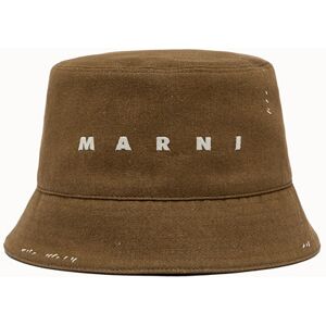 Marni cappello a cloche in cotone tinta unita