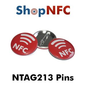 Spillette NTAG213 metalliche con logo NFC