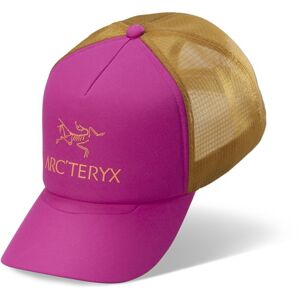 Arc Teryx Bird Word Trucker Curved - cappellino Pink/Brown