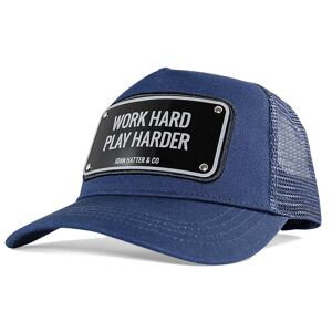 John Hatter Work Hard Play Harder - cappellino Blue