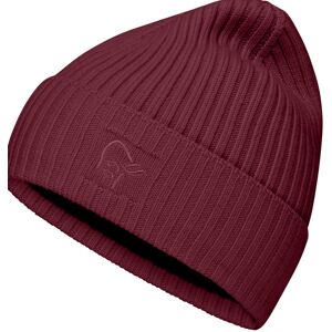 Norrona Rib - berretto Dark Red One Size