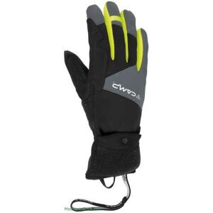 CAMP Guanti g comp warm, guanto scialpinismo nero / lime s