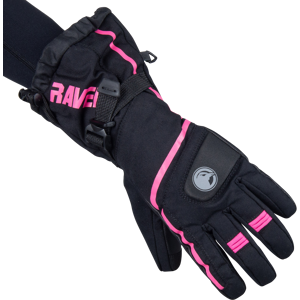 Raven Guanti Donna  Yeti Nero-Rosa