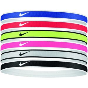 Nike Set di 6 fasce per capelli Swoosh Multicolore Unisex DA7156-655 ONE