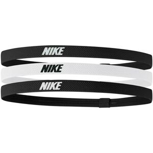 Nike Set di 3 fasce per capelli Elastic Bianco e Nero Unisex DR5205-036 ONE