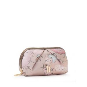 Classe Pochette Beauty Piccolo Con Pinces Raso Lucido Stampa Geo Lady Cipria Cipria