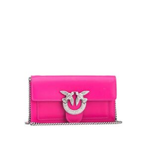 Pinko LOVE ONE Portafoglio pochette in pelle con strass