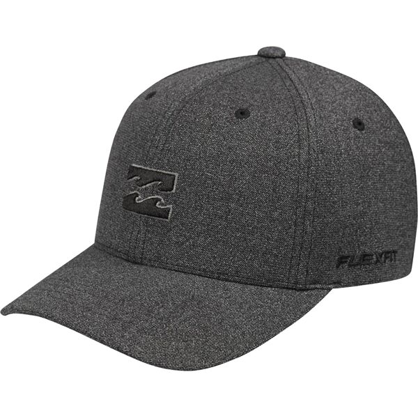 billabong all day flexfit hat black one size