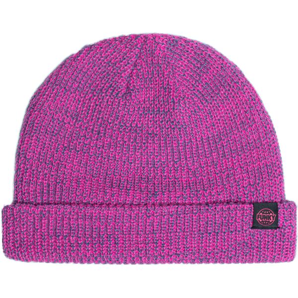 funky logo short beanie stone pink one size