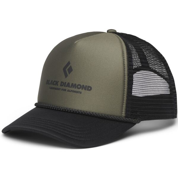black diamond flat bill trucker - cappellino black/green 0