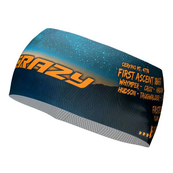 crazy band sharp cut - fascia paraorecchie dark green/orange