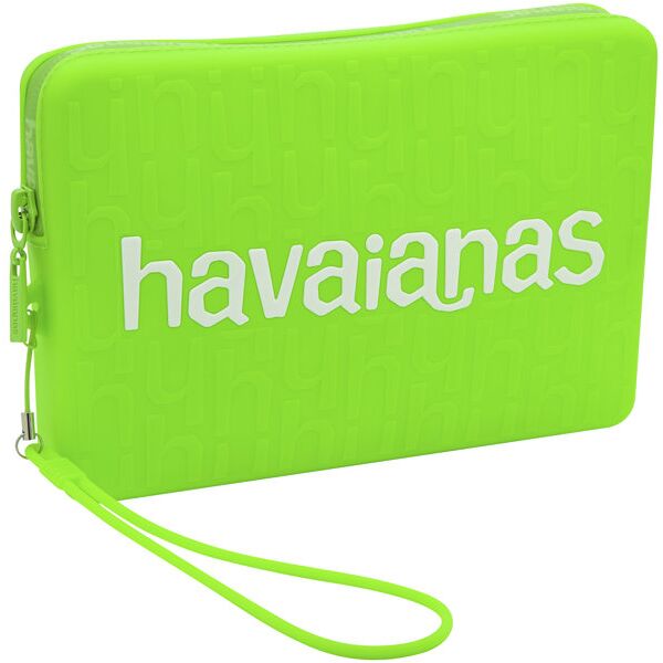 havaianas mini logomania - pochette custodia green