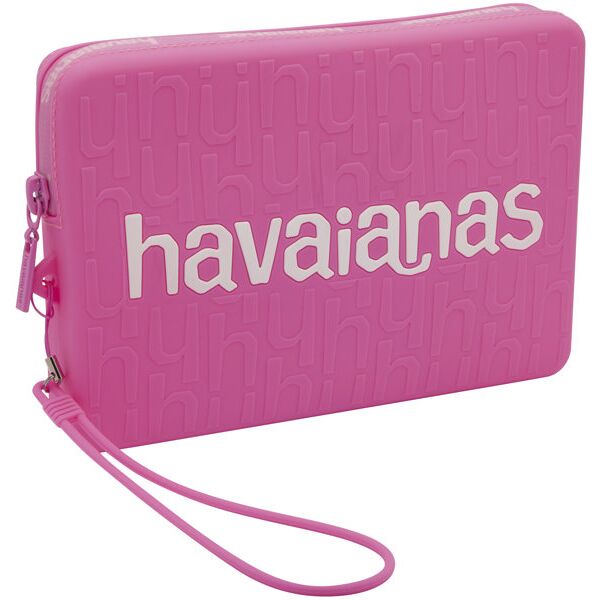 havaianas mini logomania - pochette custodia pink