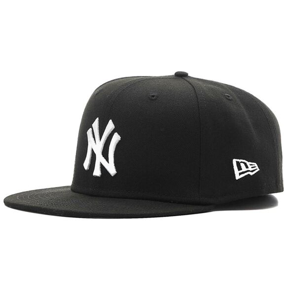 new era cap mlb basic new york y - cappellino black 7-3/8