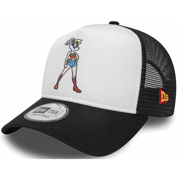 new era cap wonder woman trucker - cappellino white/black