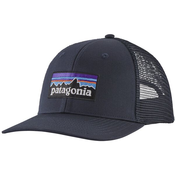 patagonia p-6 logo trucker - cappellino dark blue