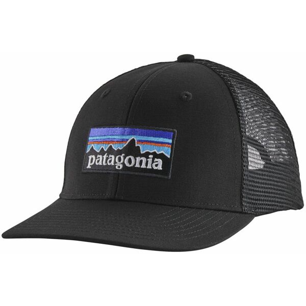 patagonia p-6 logo trucker - cappellino black