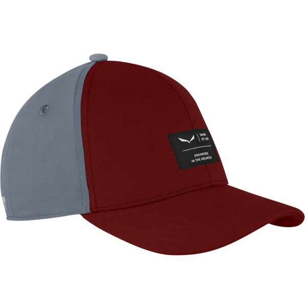 salewa logo k - cappellino dark red/grey 51