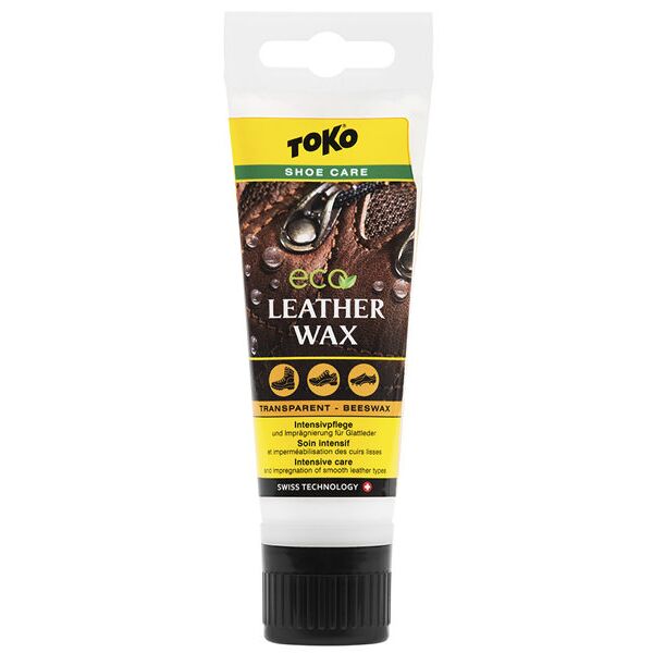 toko eco leather wax beeswax 75 ml - cera per scarpe yellow/white