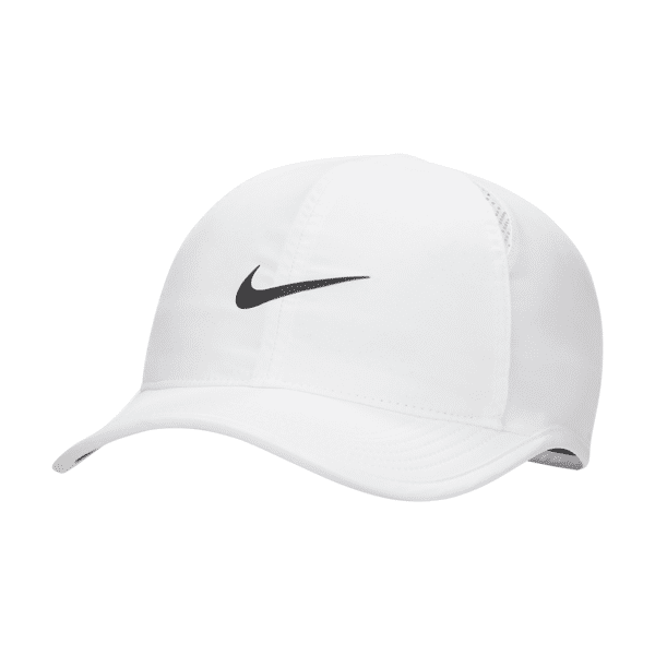 nike cappello essenziale featherlight  dri-fit club - bianco