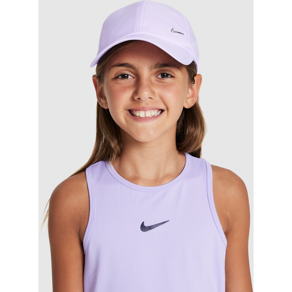 nike cappello destrutturato con swoosh in metallo  dri-fit club – bambini - viola