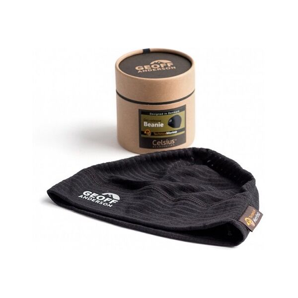 geoff anderson cappello beanie da pesca techmerino dri-release nero unica